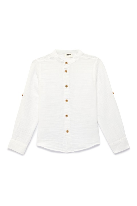 KOTON, Camasa din bumbac cu nasturi, Alb