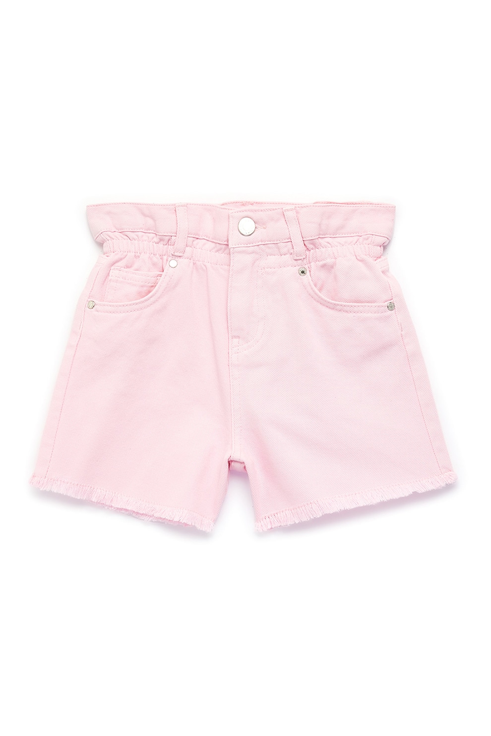 hia_　0605 KOTON, Pantaloni scurti cu talie elastica, Roz deschis, 116-122 CM