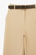 KOTON, Pantaloni cu croiala ampla si curea, Bej deschis