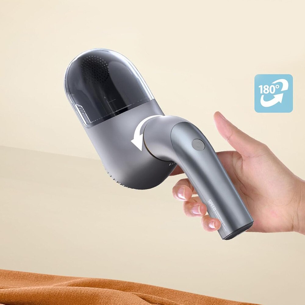 Aparat de curățat scame MANDAT, portabil, baterie reîncărcabilă USB-C, 9000 rot/min, maner rabatabil, 150 ml