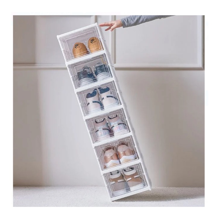 Suport Pliabil cu 6 Nivele pentru Pantofi 25, 5x34, 5x105cm