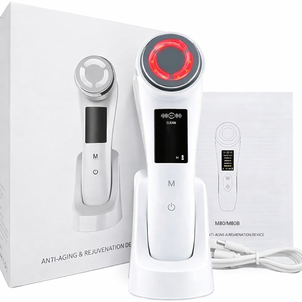 Aparat Lifting Facial si Anti-Rid AZORA 7 Moduri - EMS+RF+LED Rosu ...