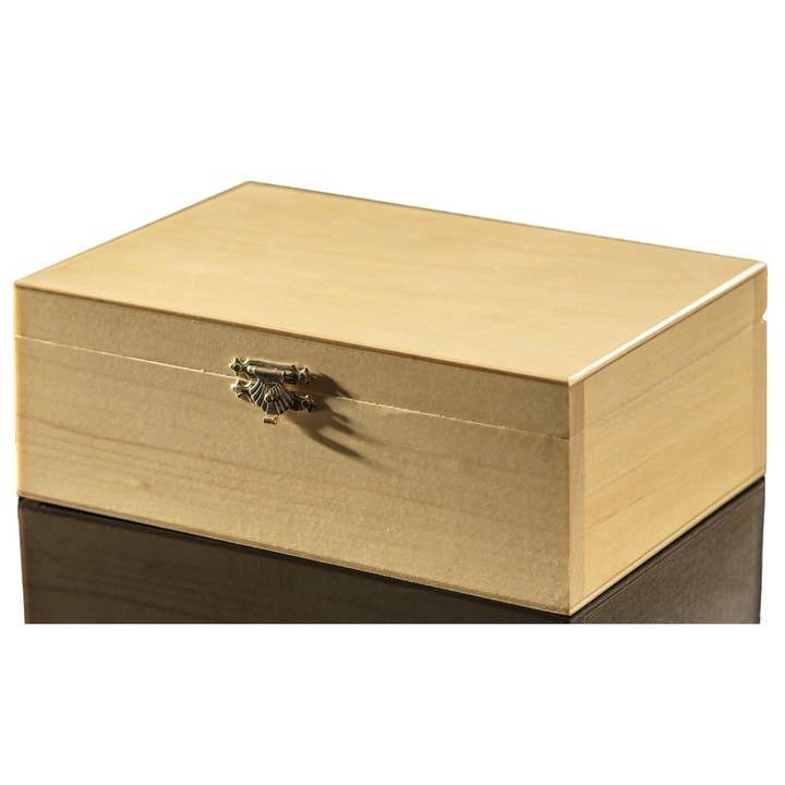 Cutie din lemn pentru piese sah Staunton nr 5, Sunrise Chess & Games, 90mm