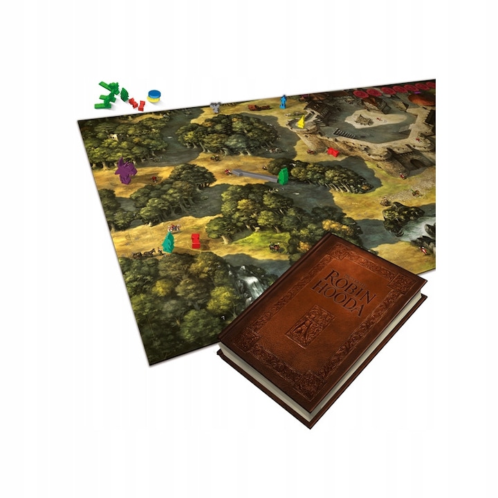 Társasjáték Przygody Robin Hooda, 5 figura, 140 dobókocka, többszínű