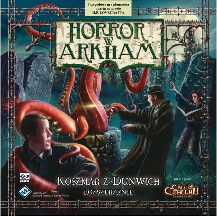 Arkham Horror: The Dunwich Horror, társasjáték, 8 új nyomozó, 4 új Ősi, többszínű