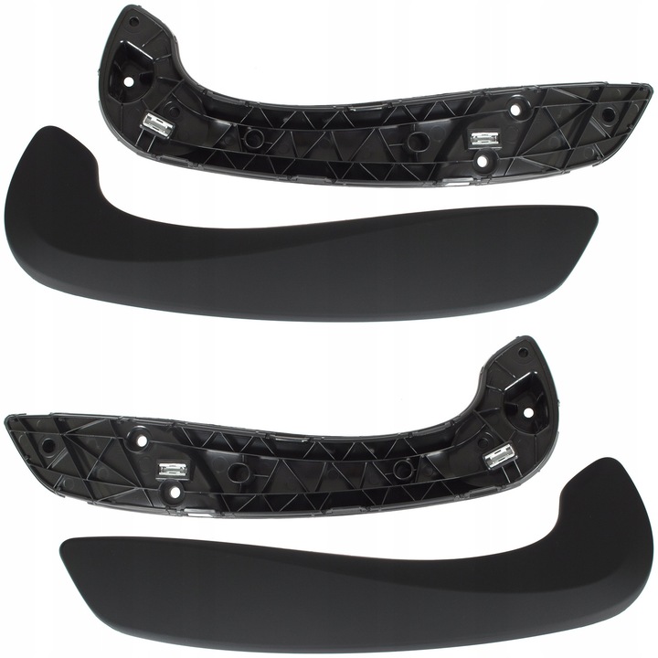 Maner Usa interioara set 2 bucati pentru Renault Megane 3, 2008-2016, negru mat
