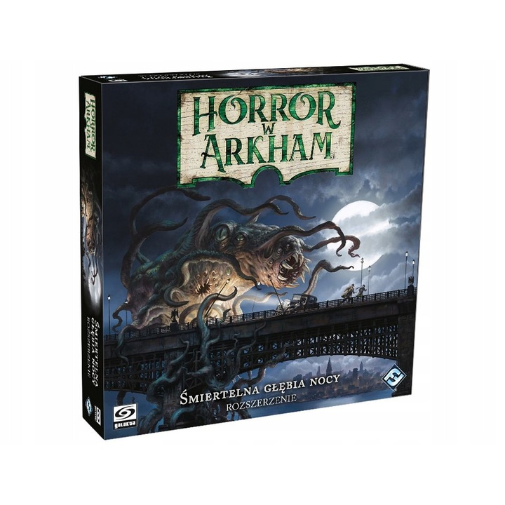 Társasjáték, Arkham Horror, Halál az éjszaka mélyén, 2 új forgatókönyv, 4 nyomozó, többszínű