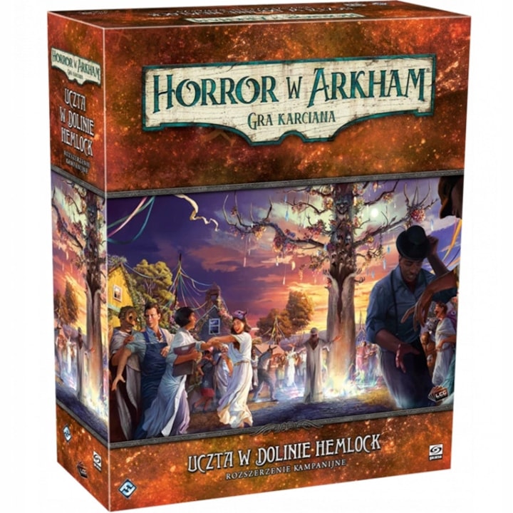 Joc de societate Horror in Arkham LCG: Ucita in Valea Hemlock - Extensie campanie, 355 carti, multicolor
