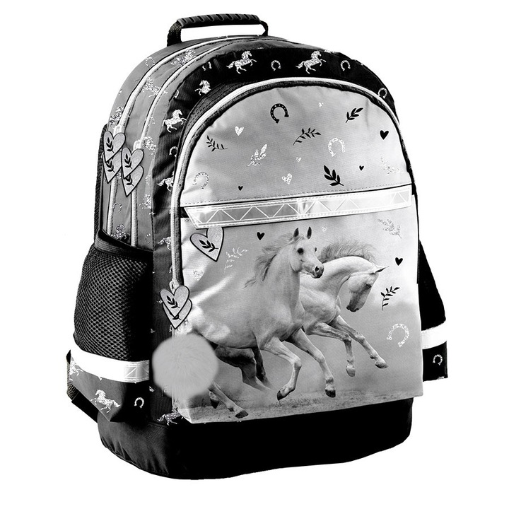 Iskolatáska PASO, többszínű, 19 l, 42x29x17 cm