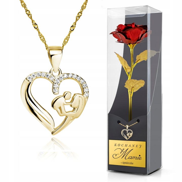 Set bijuterii dama, Auriu, 50cm