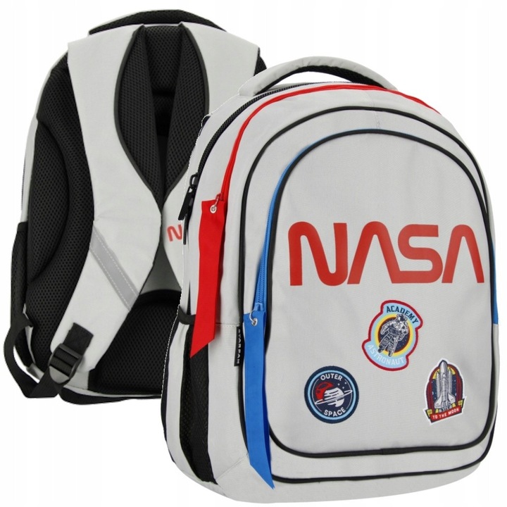 Iskolatáska Starpak Nasa, 1 rekeszes, szürke, 43x35x21cm, 26l