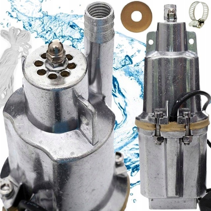 Pompa submersibila NUREK 600W, 1400l/h, adancime maxima 8m, corp din aluminiu, set complet