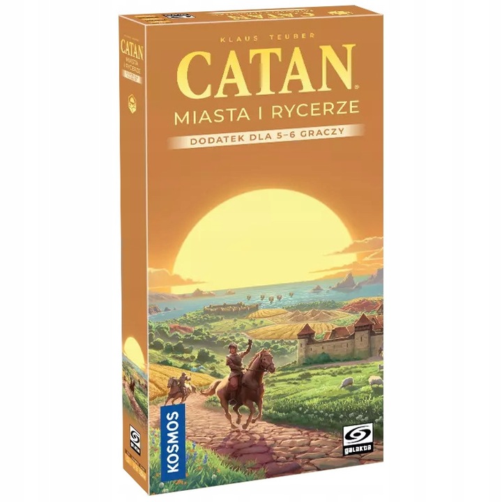 Catan: Városok és Lovagok, kiegészítő 5-6 játékos részére, 2 tábla, 30 zseton, többszínű