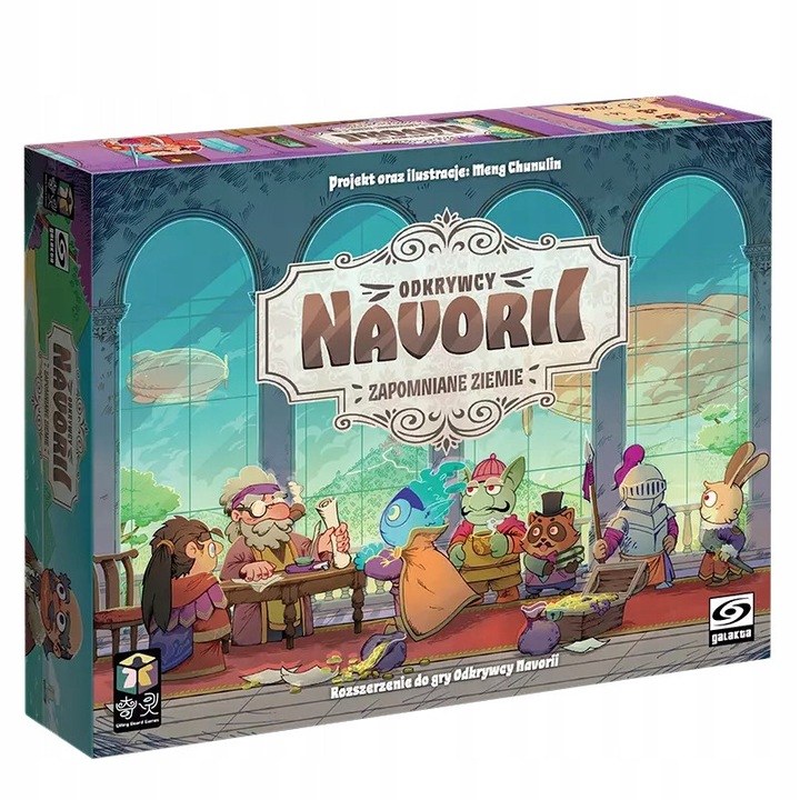 Társasjáték Odkrywcy Navorii: Zapomniane ziemie, kiegészítő, 5 játékos, többszínű
