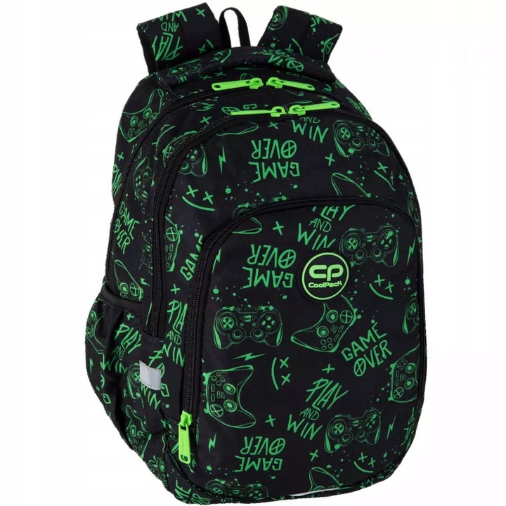 CoolPack Prime Pro hátizsák, 2 rekeszes, fekete, 41x31x15cm