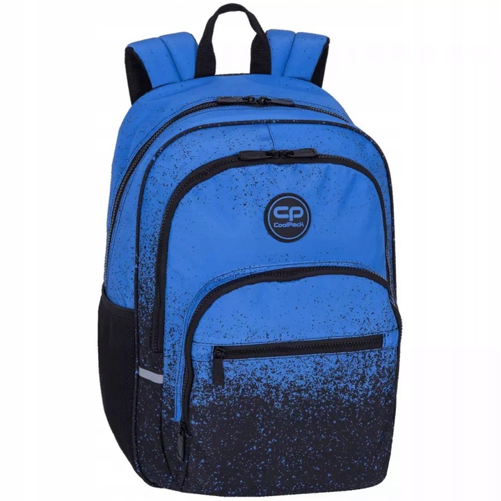 CoolPack Alfa 18'' hátizsák, kék, pöttyös, 44x31x15cm, laptoptartóval, párnázott pántokkal