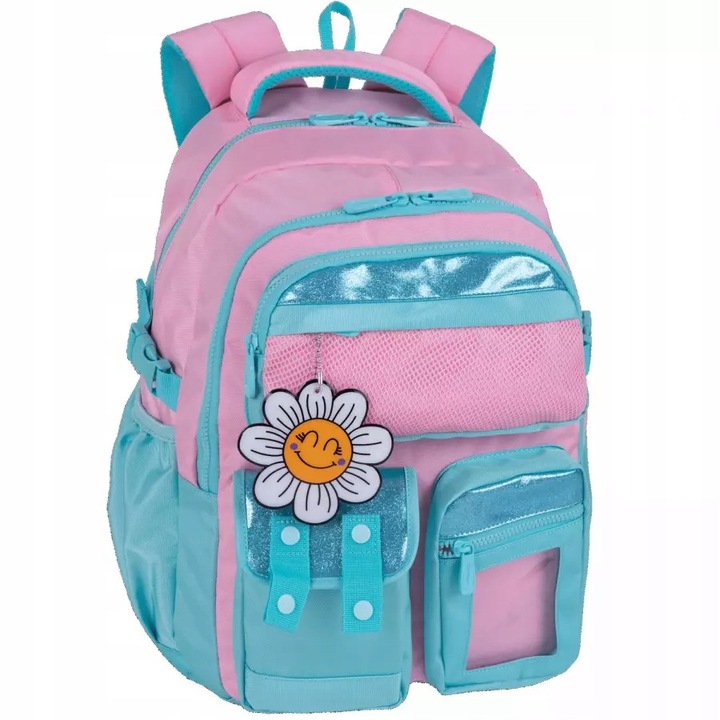 Sully CoolPack hátizsák, 18 hüvelykes, pasztellkék, 44x31x19,5cm, laptop tartóval, párnázott pántokkal