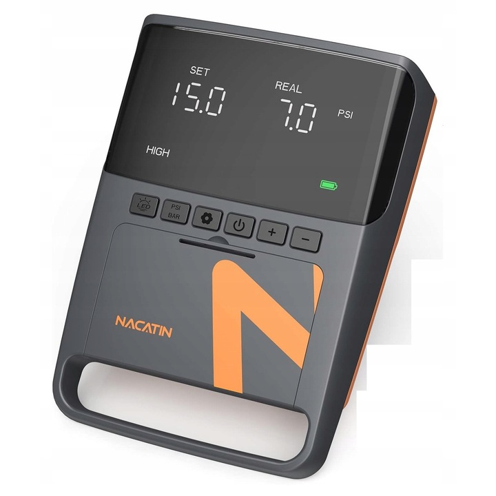 20 PSI elektromos felfújó pumpa, gyors felfújó rendszer, nyomásfigyelés, kompakt méretek