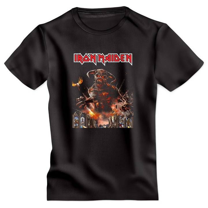 Tricou personalizat Iron Maiden model 19 negru XS Oktane