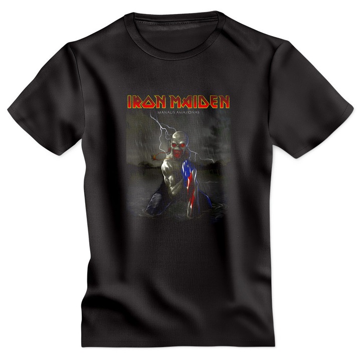 Tricou personalizat Iron Maiden model 23 negru 3XL Oktane