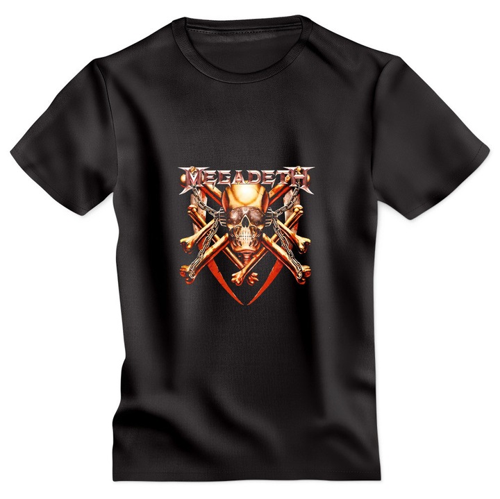 Tricou personalizat Megadeth model 13 negru S Oktane