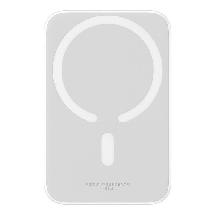 Baterie Externa 6000 mAh Model P10059002223-00 1 Porturi USB USB-C 20W Alb Baseus