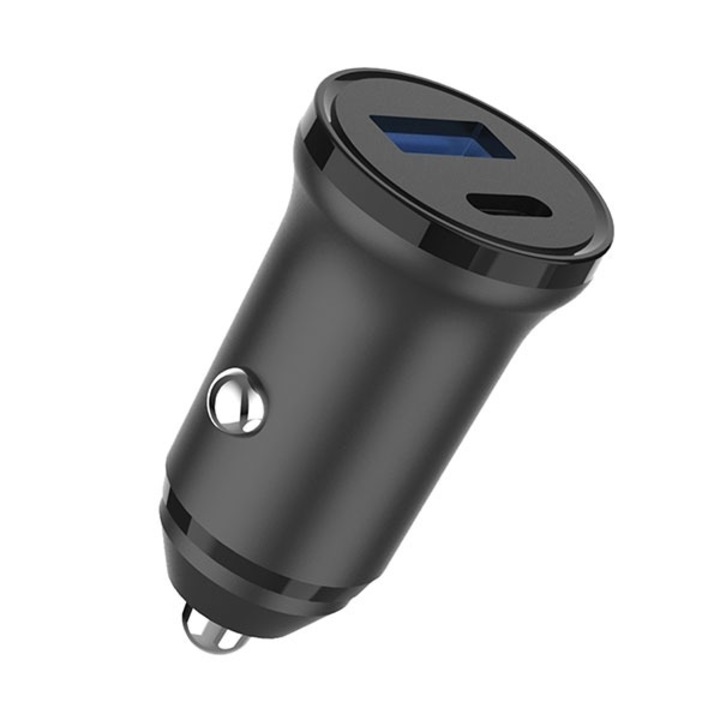 Incarcator Auto Cellara 20W Dual Usb C Pd 20W + Usb A Qc 3A - Negru