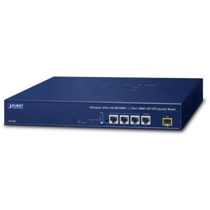 Switch fără management Planet 1-Port 1000X SFP wireless Gigabit Ethernet Albastru