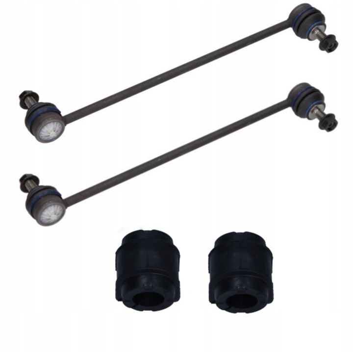 2x LACZNIK STABILIZATOR + 2x GUMA STABILIZATOR készlet, ME Premium, 299mm, 15mm, többszínű