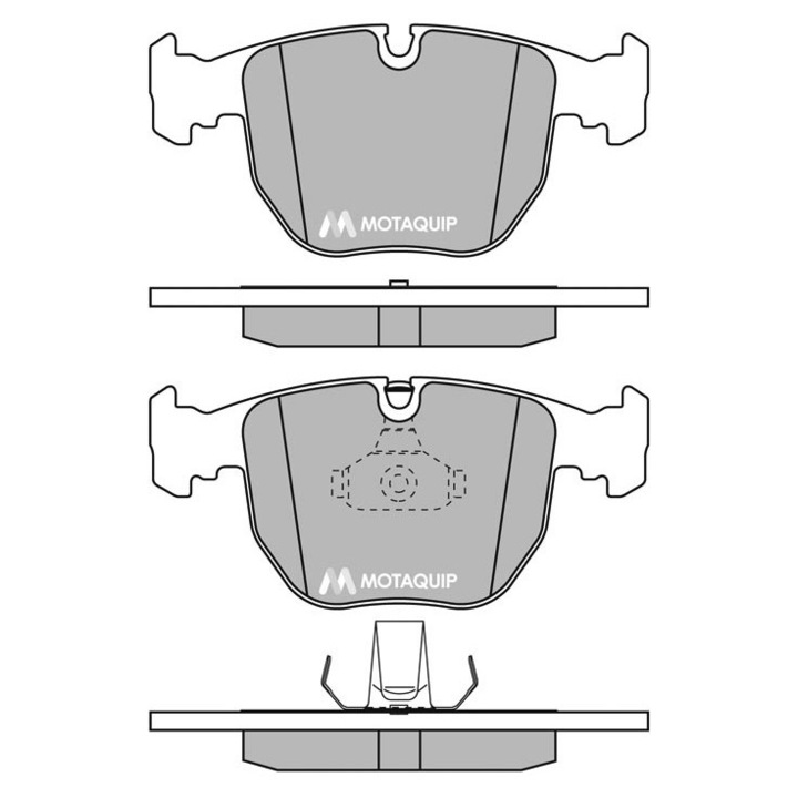 Motaquip első fékbetétek, 156,3x18,9x73,3mm, BMW 5 E39, 7 E38, X5 E53