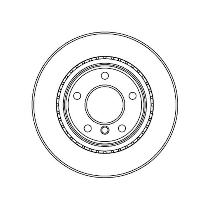 Hátsó féktárcsa Motaquip szellőztetett 300x20mm, 5 lyuk, BMW 3 F20 F30 F31 E90 E81 E87