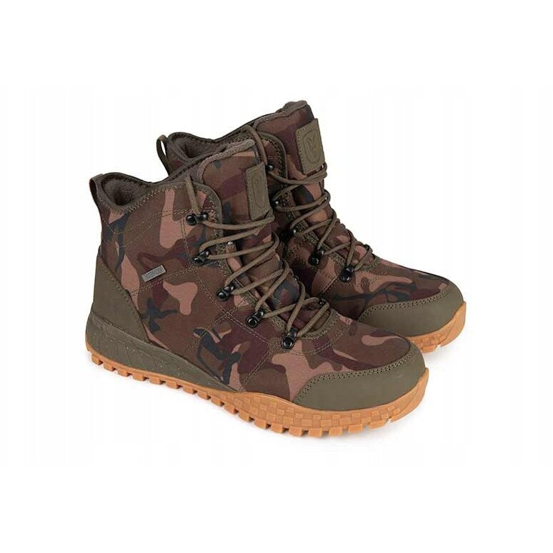 Bocanci de pescuit, Fox, Camo V2, impermeabili, talpa de cauciuc