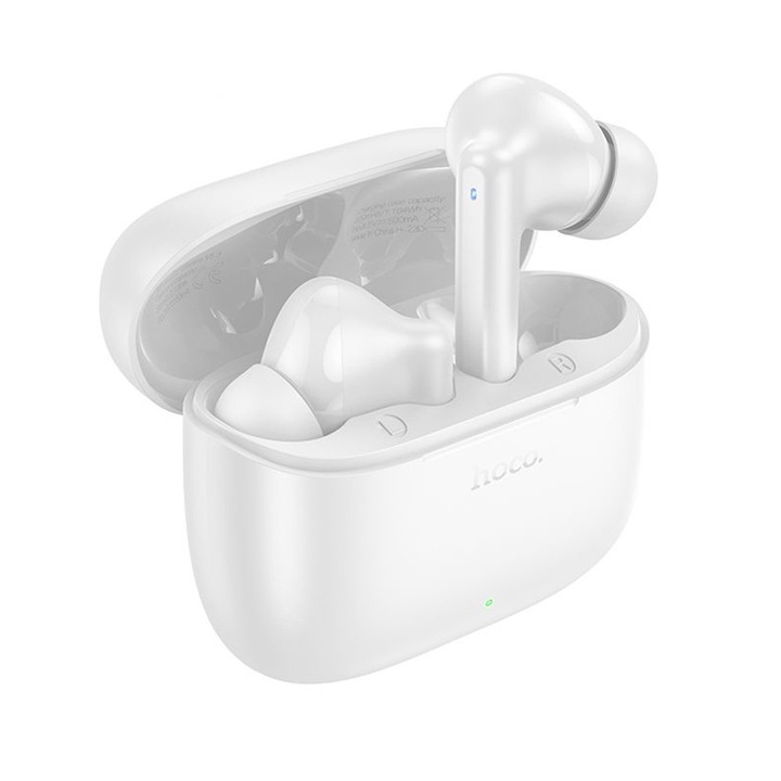 Hoco EQ2 Bluetooth 5.3 Fehér vezeték nélküli fülhallgató, optimalizált üzemidő, gyors csatlakozás