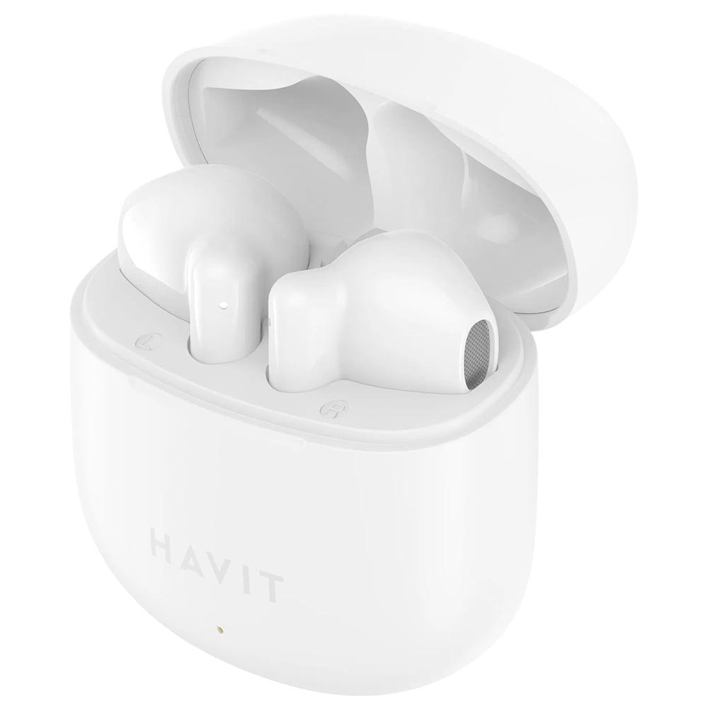 Casti HAVIT TW976, Bluetooth 5.3, TWS, In-Ear, Control tactil, Alb