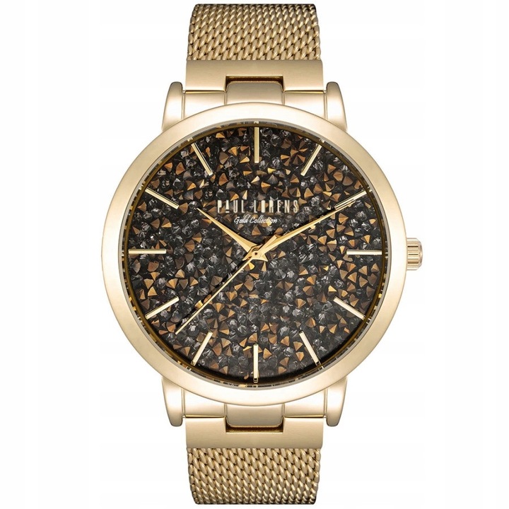 Ceas dama Paul Lorens 00473B2-1D1, culoare negru, curea din piele