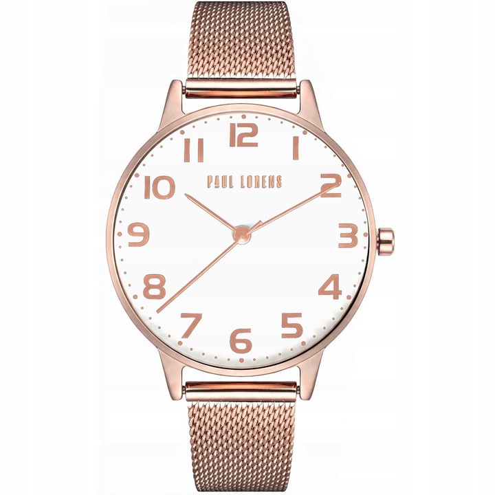 Ceas dama Paul Lorens 11715B2-3D3, culoare negru, curea din piele