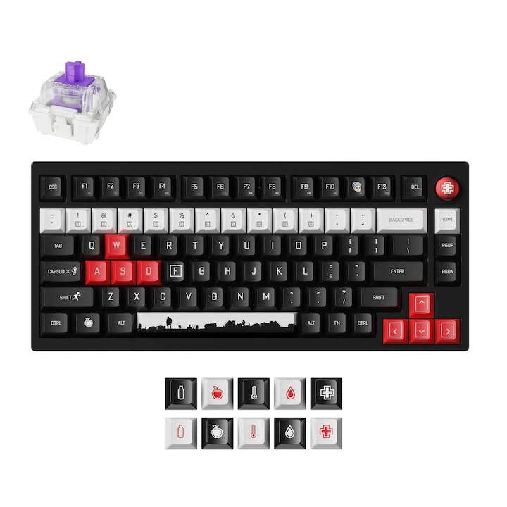 Клавиатура Keychron DayZ Special Edition, Gateron Double-Rail Magnetic Nebula Switch, Безжична