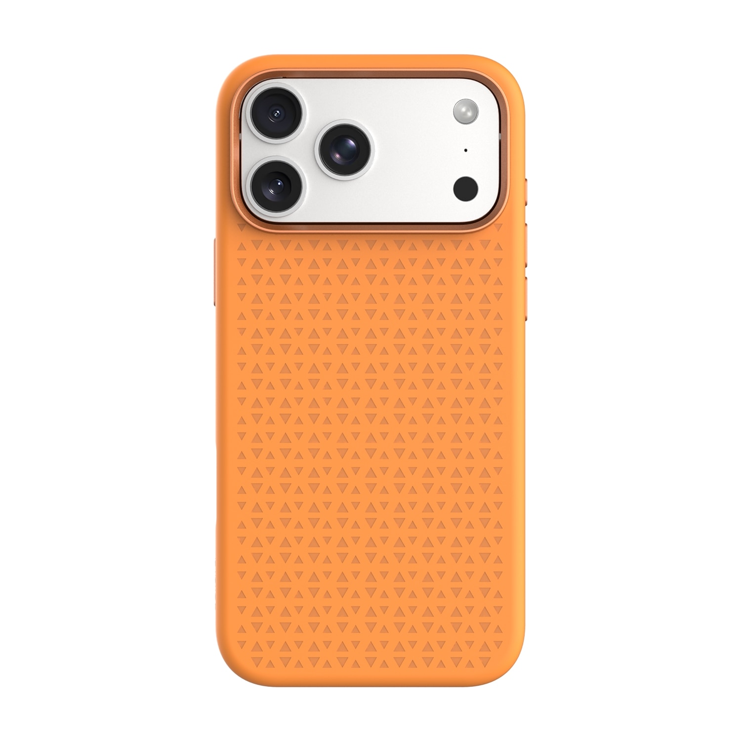 Carcasa de protecție Cellara Silk Style pentru iPhone 17 Pro, silicon portocaliu, design modern, compatibil MagSafe