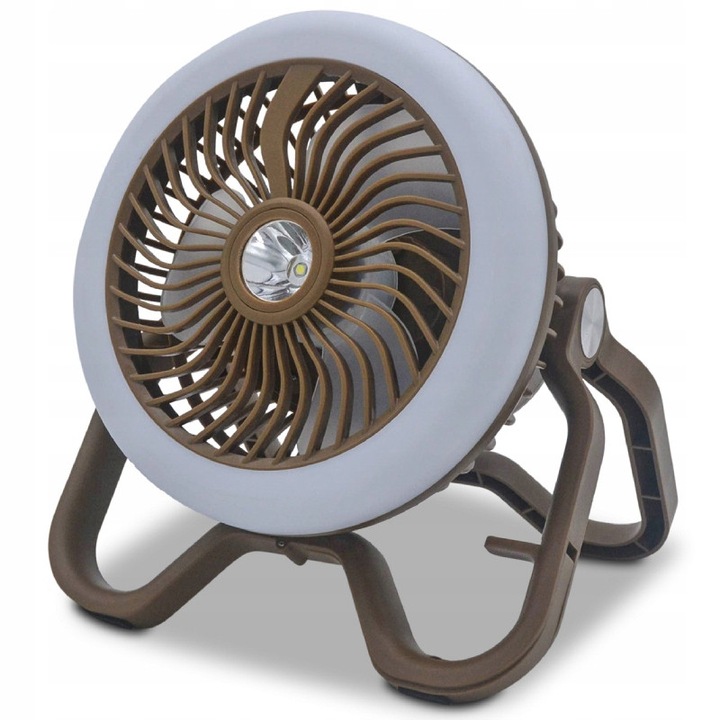 Ventilator portabil cu lampa Anaconda Camp Fan Light RMX-710, 3 viteze, acumulator 5400 mAh, 17x21x25,5 cm