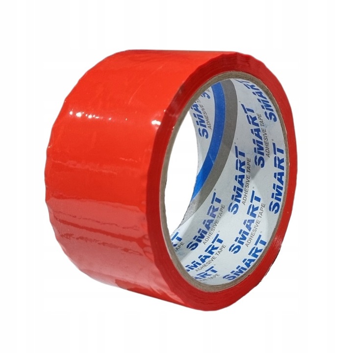 Banda adeziva SMART acril 48mm x 50y rosie, 1 rola