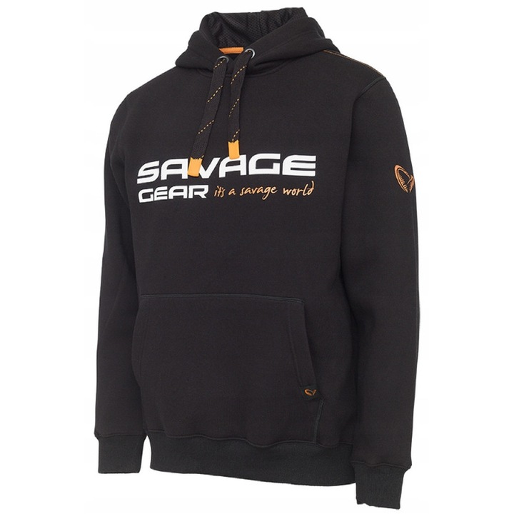 Hanorac sport barbati, Savage Gear, Cosmo, negru, material confortabil, L INTL