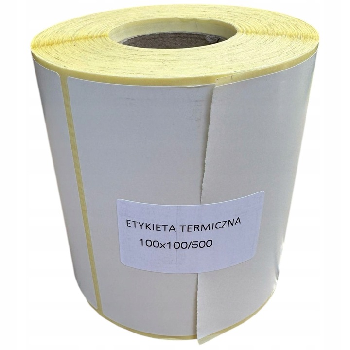 Etichete autoadezive, Eureka, 100x100 mm, 500 bucati, alb, rola