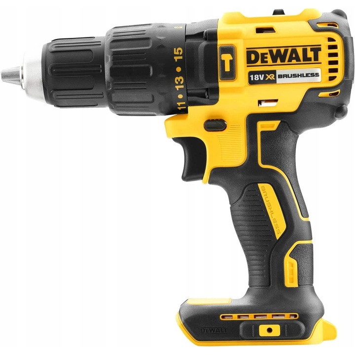 Masina de gaurit si insurubat Dewalt DCD778N 18V, 65Nm, 1.5-13mm, compacta, fara acumulator si incarcator
