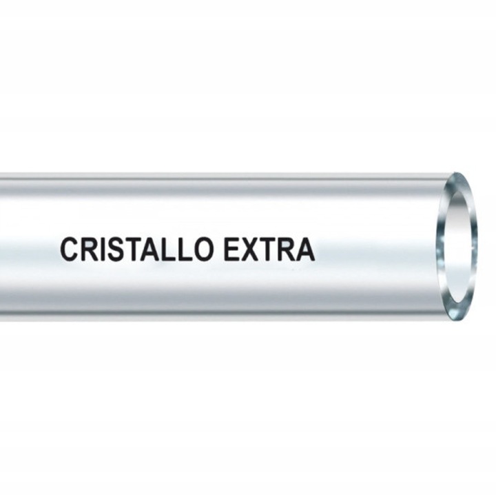 Bradas CRISTALLO EXTRA tömlő 6x2mm, átlátszó, hossza 100m