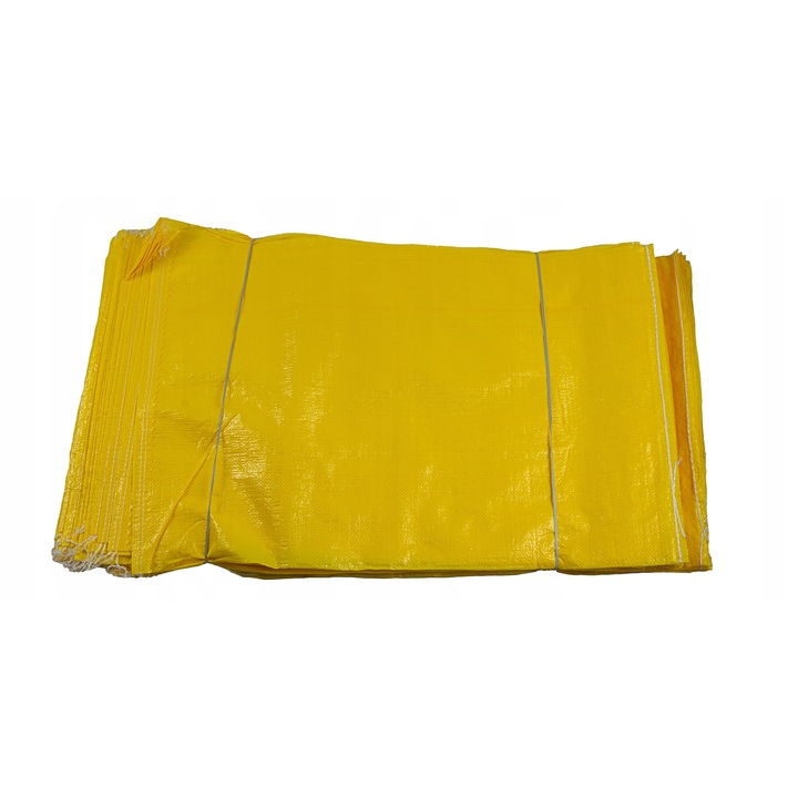 Sac menajer Wimar 50kg 65x105cm galbeni, foarte rezistent