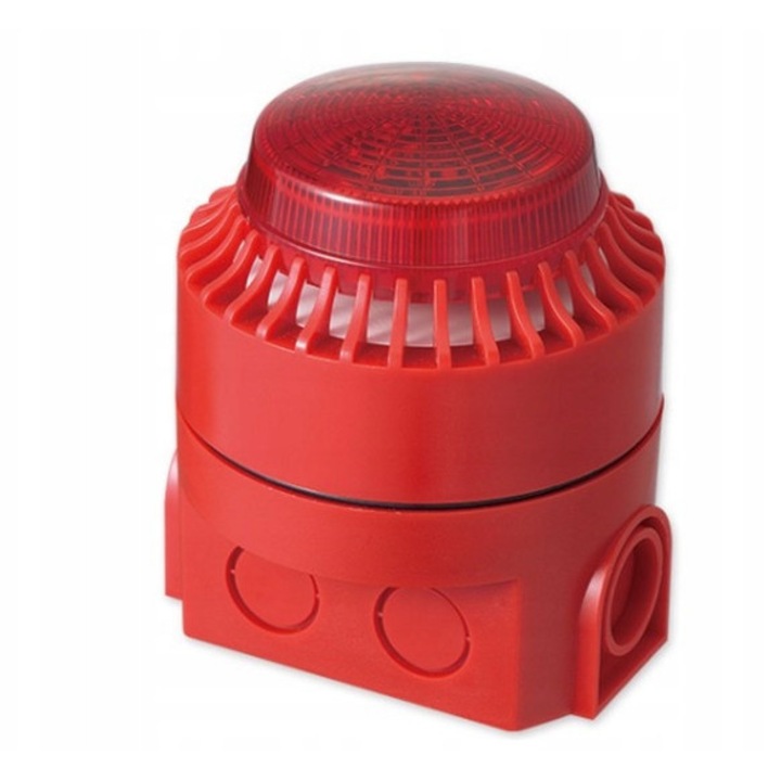 Lampa de semnalizare SYRENA AH-03127-BS, 24V, IP44, 92,5x110mm, 114dB