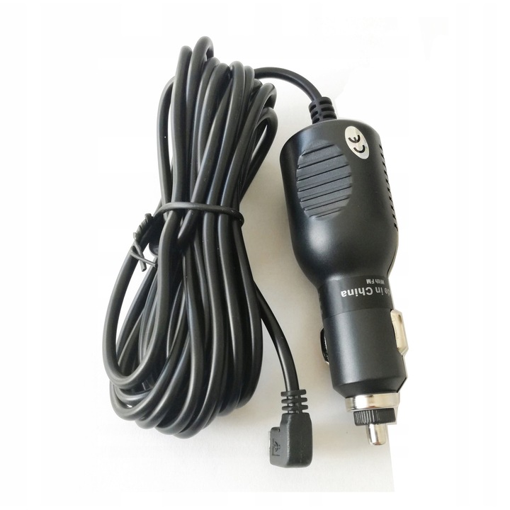 Incarcator auto GOMEDIA 5V/3A, 3m, mini USB, 12/24V