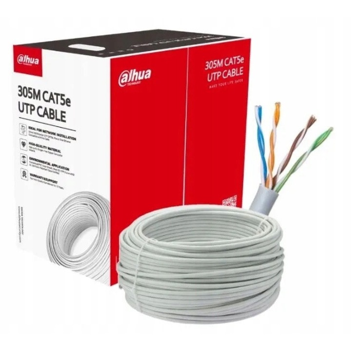 Cabluri UTP DAHUA PFM920I-5EUN, 5e, 305m, alb