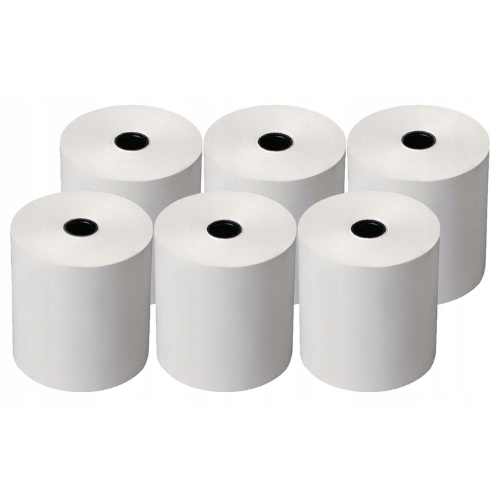 Rola termica Rollo 80x70mm, 6 bucati, 61m, 48g, BPA free