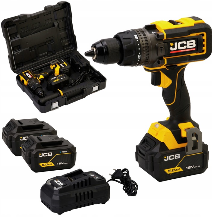 Комплект Бормашини и Винтоверти JCB Professional 160Nm 2 x 5Ah 18V
